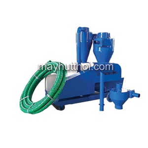 Pneumatic conveyor for cashew husk, operated by motor