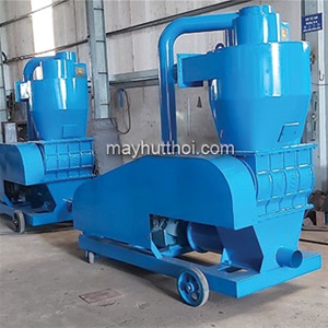 Strong capacity pneumatic conveyor for cashew seed, husks..in Binh Phuoc province, Vietnam