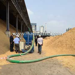 Vacuum pneumatic conveyor for rice husk exported to Thailand on Jan 2019