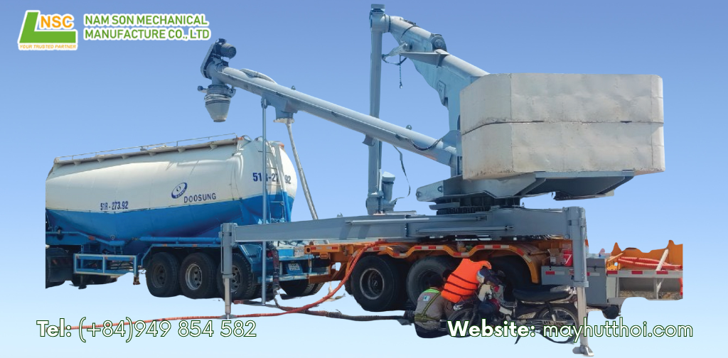 What is a cement ship unloading system?