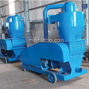 Strong capacity pneumatic conveyor for cashew seed, husks..in Binh Phuoc province, Vietnam