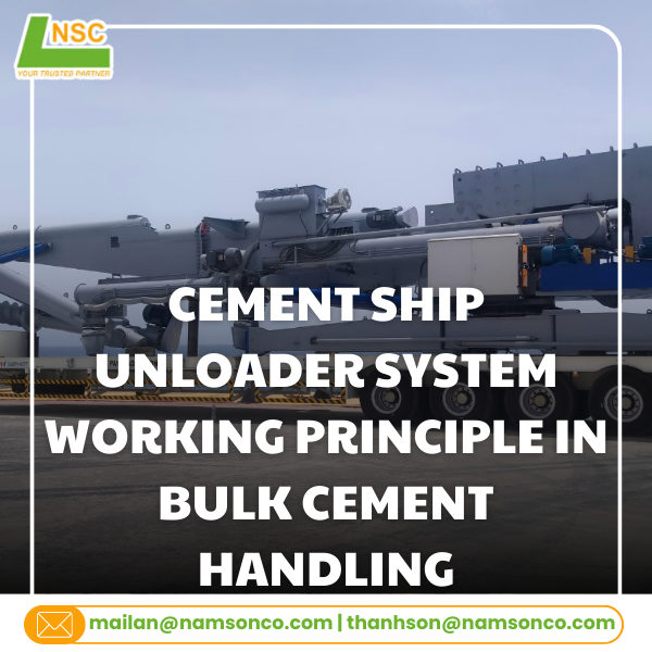 Cement ship unloader system working principle in bulk cement handling
