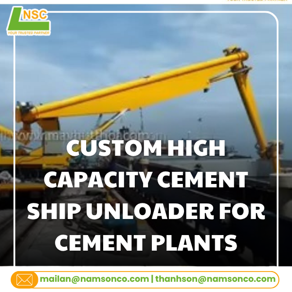 Custom High Capacity Cement Ship Unloader for Cement Plants