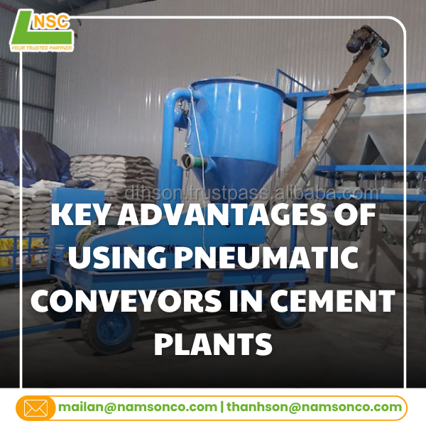 Key advantages of using pneumatic conveyors in cement plants